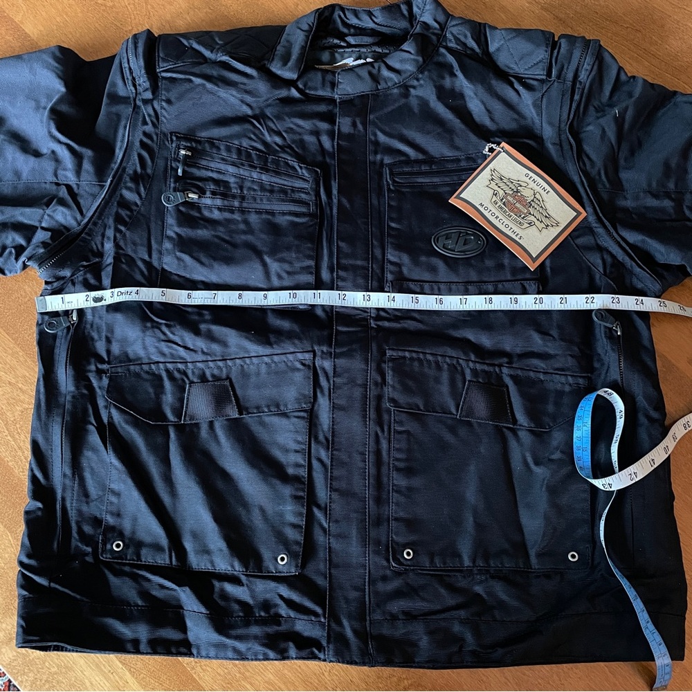 Harley-Davidson Black Shadow Nylon Jacket / Vest , NEW, Mens XL 97087-02VM/002L - Picture 10 of 12